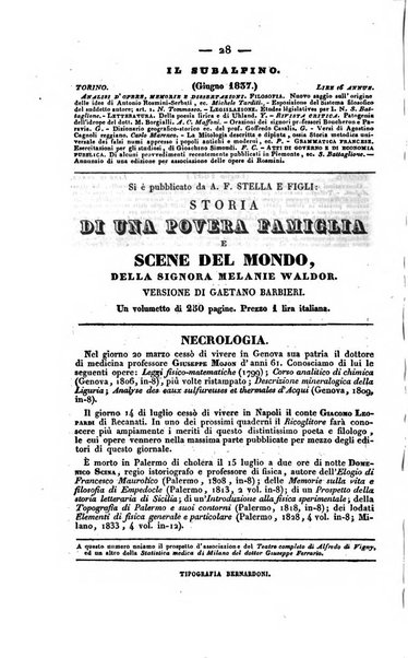 Bibliografia italiana, ossia elenco generale delle opere d'ogni specie e d'ogni lingua stampate in Italia e delle italiane pubblicate all'estero