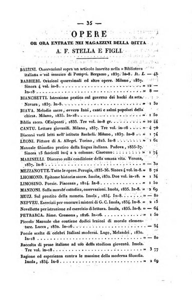 Bibliografia italiana, ossia elenco generale delle opere d'ogni specie e d'ogni lingua stampate in Italia e delle italiane pubblicate all'estero