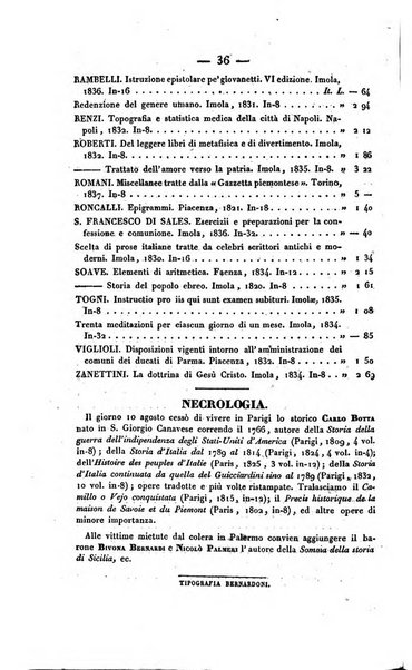 Bibliografia italiana, ossia elenco generale delle opere d'ogni specie e d'ogni lingua stampate in Italia e delle italiane pubblicate all'estero