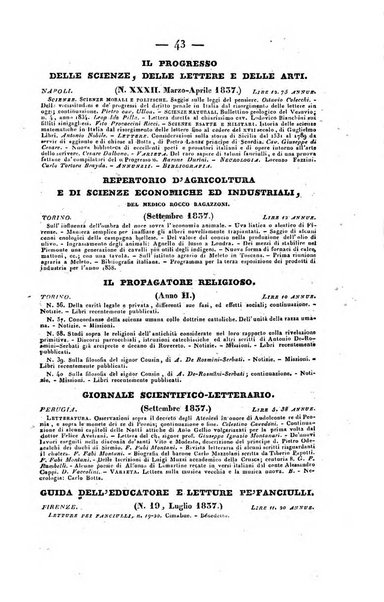 Bibliografia italiana, ossia elenco generale delle opere d'ogni specie e d'ogni lingua stampate in Italia e delle italiane pubblicate all'estero