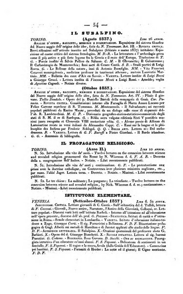 Bibliografia italiana, ossia elenco generale delle opere d'ogni specie e d'ogni lingua stampate in Italia e delle italiane pubblicate all'estero