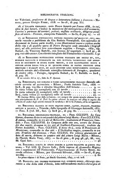 Bibliografia italiana, ossia elenco generale delle opere d'ogni specie e d'ogni lingua stampate in Italia e delle italiane pubblicate all'estero