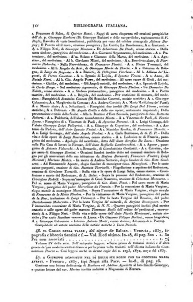 Bibliografia italiana, ossia elenco generale delle opere d'ogni specie e d'ogni lingua stampate in Italia e delle italiane pubblicate all'estero