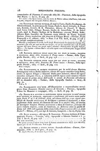 Bibliografia italiana, ossia elenco generale delle opere d'ogni specie e d'ogni lingua stampate in Italia e delle italiane pubblicate all'estero