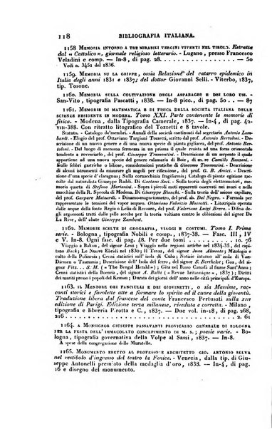 Bibliografia italiana, ossia elenco generale delle opere d'ogni specie e d'ogni lingua stampate in Italia e delle italiane pubblicate all'estero