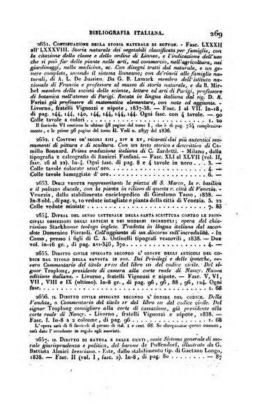 Bibliografia italiana, ossia elenco generale delle opere d'ogni specie e d'ogni lingua stampate in Italia e delle italiane pubblicate all'estero