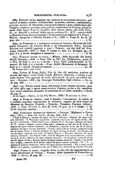 Bibliografia italiana, ossia elenco generale delle opere d'ogni specie e d'ogni lingua stampate in Italia e delle italiane pubblicate all'estero