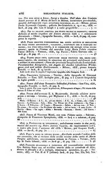 Bibliografia italiana, ossia elenco generale delle opere d'ogni specie e d'ogni lingua stampate in Italia e delle italiane pubblicate all'estero