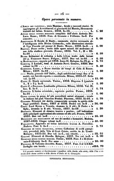 Bibliografia italiana, ossia elenco generale delle opere d'ogni specie e d'ogni lingua stampate in Italia e delle italiane pubblicate all'estero