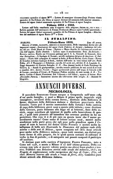 Bibliografia italiana, ossia elenco generale delle opere d'ogni specie e d'ogni lingua stampate in Italia e delle italiane pubblicate all'estero