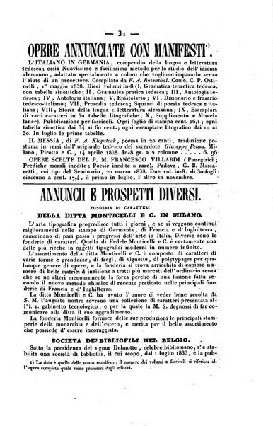 Bibliografia italiana, ossia elenco generale delle opere d'ogni specie e d'ogni lingua stampate in Italia e delle italiane pubblicate all'estero