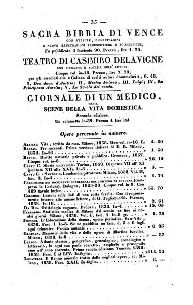 Bibliografia italiana, ossia elenco generale delle opere d'ogni specie e d'ogni lingua stampate in Italia e delle italiane pubblicate all'estero