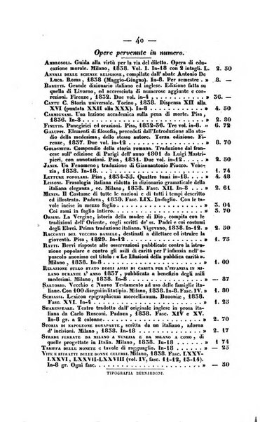 Bibliografia italiana, ossia elenco generale delle opere d'ogni specie e d'ogni lingua stampate in Italia e delle italiane pubblicate all'estero