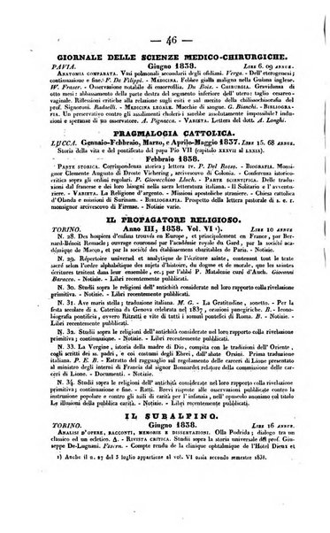 Bibliografia italiana, ossia elenco generale delle opere d'ogni specie e d'ogni lingua stampate in Italia e delle italiane pubblicate all'estero