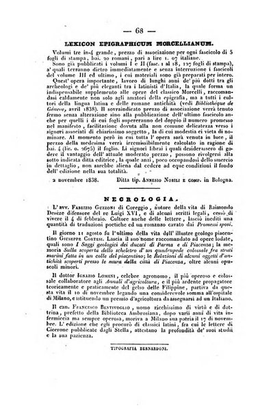 Bibliografia italiana, ossia elenco generale delle opere d'ogni specie e d'ogni lingua stampate in Italia e delle italiane pubblicate all'estero