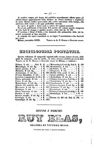 Bibliografia italiana, ossia elenco generale delle opere d'ogni specie e d'ogni lingua stampate in Italia e delle italiane pubblicate all'estero