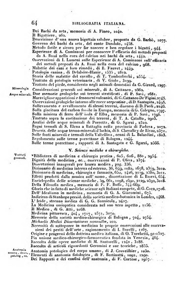 Bibliografia italiana, ossia elenco generale delle opere d'ogni specie e d'ogni lingua stampate in Italia e delle italiane pubblicate all'estero