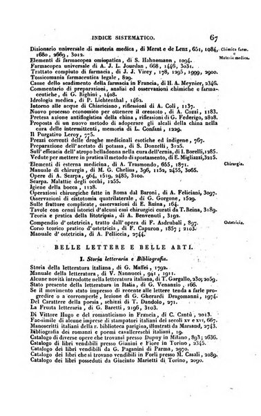 Bibliografia italiana, ossia elenco generale delle opere d'ogni specie e d'ogni lingua stampate in Italia e delle italiane pubblicate all'estero