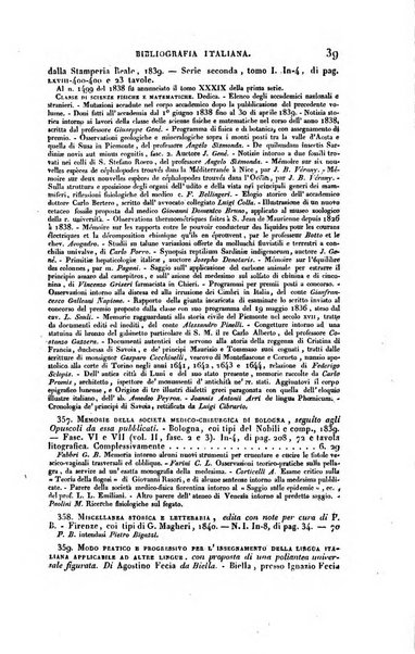 Bibliografia italiana, ossia elenco generale delle opere d'ogni specie e d'ogni lingua stampate in Italia e delle italiane pubblicate all'estero