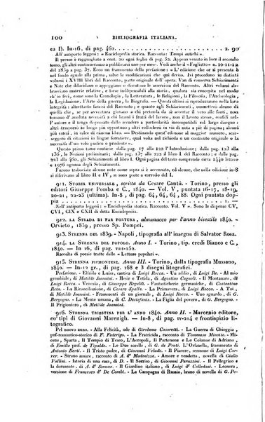 Bibliografia italiana, ossia elenco generale delle opere d'ogni specie e d'ogni lingua stampate in Italia e delle italiane pubblicate all'estero