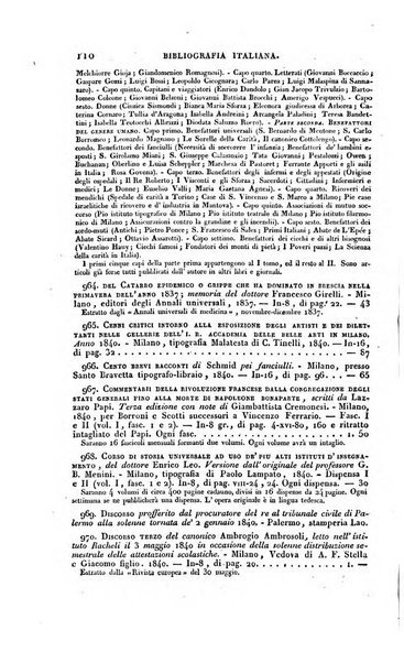 Bibliografia italiana, ossia elenco generale delle opere d'ogni specie e d'ogni lingua stampate in Italia e delle italiane pubblicate all'estero