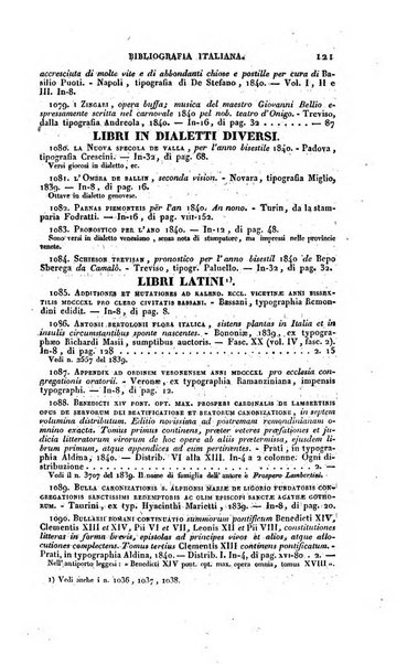 Bibliografia italiana, ossia elenco generale delle opere d'ogni specie e d'ogni lingua stampate in Italia e delle italiane pubblicate all'estero