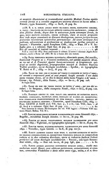 Bibliografia italiana, ossia elenco generale delle opere d'ogni specie e d'ogni lingua stampate in Italia e delle italiane pubblicate all'estero