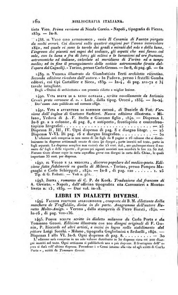 Bibliografia italiana, ossia elenco generale delle opere d'ogni specie e d'ogni lingua stampate in Italia e delle italiane pubblicate all'estero