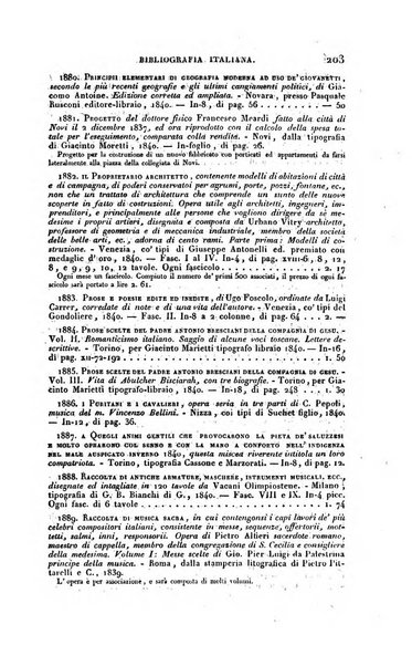 Bibliografia italiana, ossia elenco generale delle opere d'ogni specie e d'ogni lingua stampate in Italia e delle italiane pubblicate all'estero