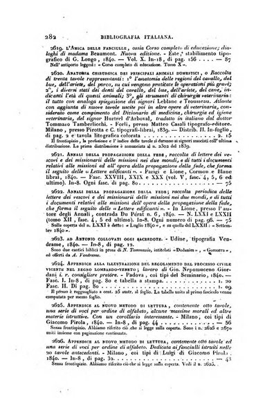 Bibliografia italiana, ossia elenco generale delle opere d'ogni specie e d'ogni lingua stampate in Italia e delle italiane pubblicate all'estero