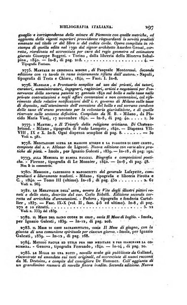 Bibliografia italiana, ossia elenco generale delle opere d'ogni specie e d'ogni lingua stampate in Italia e delle italiane pubblicate all'estero