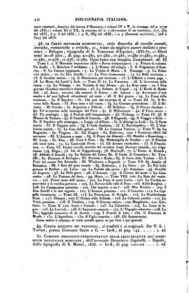 Bibliografia italiana, ossia elenco generale delle opere d'ogni specie e d'ogni lingua stampate in Italia e delle italiane pubblicate all'estero