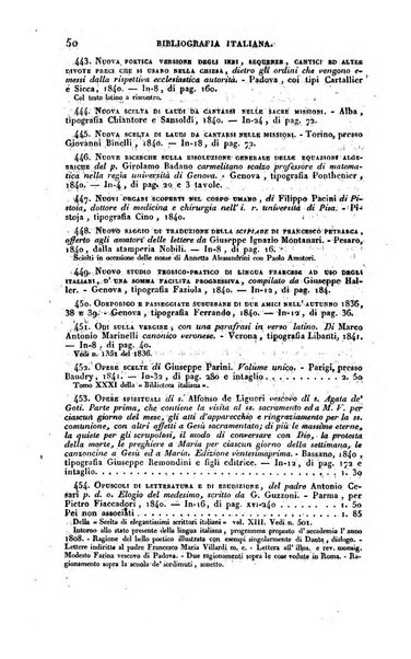 Bibliografia italiana, ossia elenco generale delle opere d'ogni specie e d'ogni lingua stampate in Italia e delle italiane pubblicate all'estero