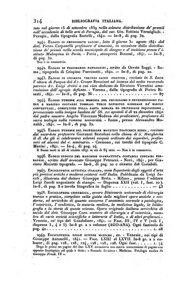 Bibliografia italiana, ossia elenco generale delle opere d'ogni specie e d'ogni lingua stampate in Italia e delle italiane pubblicate all'estero