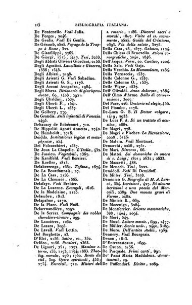 Bibliografia italiana, ossia elenco generale delle opere d'ogni specie e d'ogni lingua stampate in Italia e delle italiane pubblicate all'estero