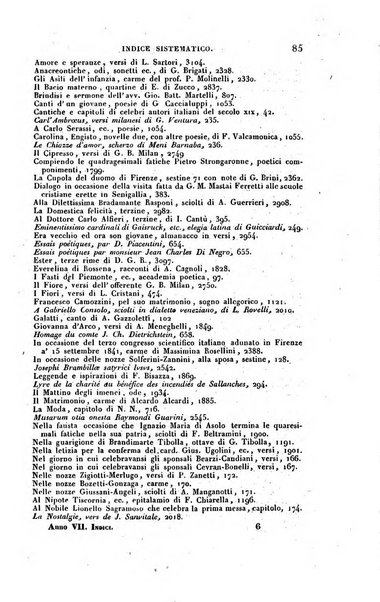 Bibliografia italiana, ossia elenco generale delle opere d'ogni specie e d'ogni lingua stampate in Italia e delle italiane pubblicate all'estero