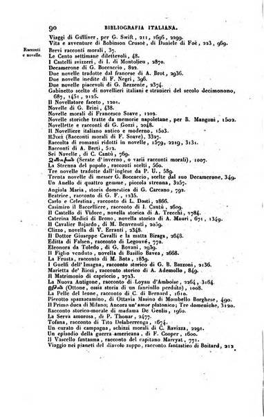 Bibliografia italiana, ossia elenco generale delle opere d'ogni specie e d'ogni lingua stampate in Italia e delle italiane pubblicate all'estero