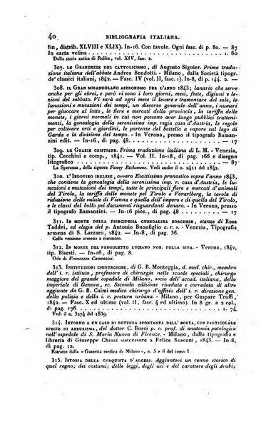 Bibliografia italiana, ossia elenco generale delle opere d'ogni specie e d'ogni lingua stampate in Italia e delle italiane pubblicate all'estero