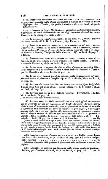 Bibliografia italiana, ossia elenco generale delle opere d'ogni specie e d'ogni lingua stampate in Italia e delle italiane pubblicate all'estero