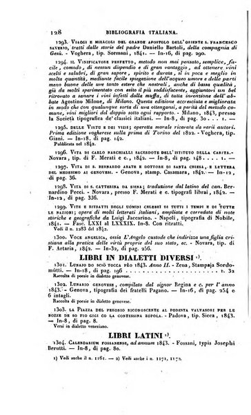 Bibliografia italiana, ossia elenco generale delle opere d'ogni specie e d'ogni lingua stampate in Italia e delle italiane pubblicate all'estero