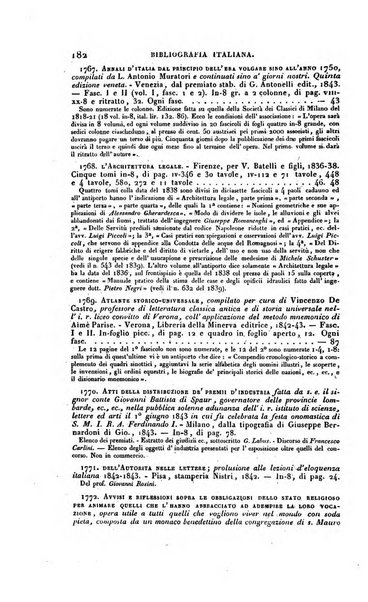 Bibliografia italiana, ossia elenco generale delle opere d'ogni specie e d'ogni lingua stampate in Italia e delle italiane pubblicate all'estero