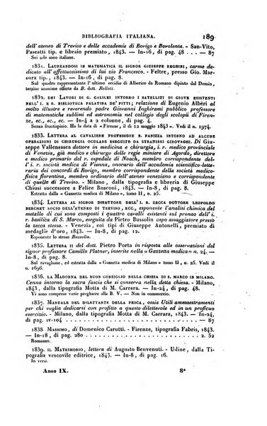 Bibliografia italiana, ossia elenco generale delle opere d'ogni specie e d'ogni lingua stampate in Italia e delle italiane pubblicate all'estero