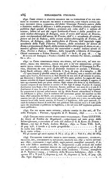 Bibliografia italiana, ossia elenco generale delle opere d'ogni specie e d'ogni lingua stampate in Italia e delle italiane pubblicate all'estero