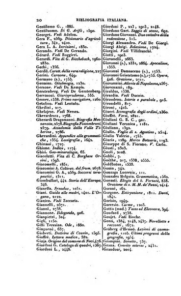 Bibliografia italiana, ossia elenco generale delle opere d'ogni specie e d'ogni lingua stampate in Italia e delle italiane pubblicate all'estero