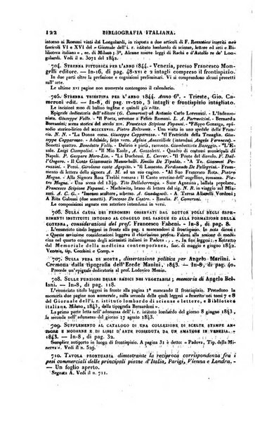 Bibliografia italiana, ossia elenco generale delle opere d'ogni specie e d'ogni lingua stampate in Italia e delle italiane pubblicate all'estero