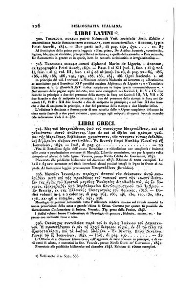 Bibliografia italiana, ossia elenco generale delle opere d'ogni specie e d'ogni lingua stampate in Italia e delle italiane pubblicate all'estero