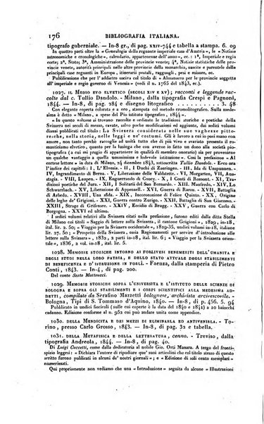 Bibliografia italiana, ossia elenco generale delle opere d'ogni specie e d'ogni lingua stampate in Italia e delle italiane pubblicate all'estero