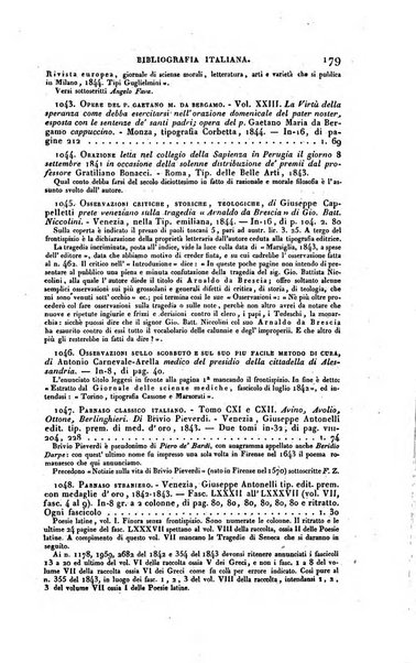 Bibliografia italiana, ossia elenco generale delle opere d'ogni specie e d'ogni lingua stampate in Italia e delle italiane pubblicate all'estero