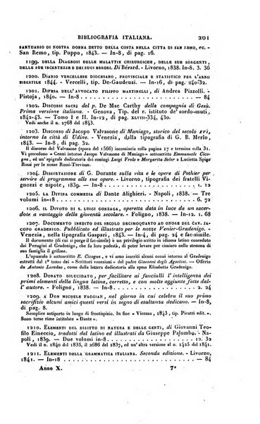 Bibliografia italiana, ossia elenco generale delle opere d'ogni specie e d'ogni lingua stampate in Italia e delle italiane pubblicate all'estero