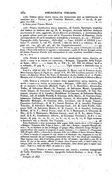 Bibliografia italiana, ossia elenco generale delle opere d'ogni specie e d'ogni lingua stampate in Italia e delle italiane pubblicate all'estero